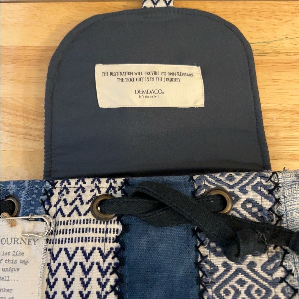 Demdaco Your Journey
Indigo Blue Patchwork
Backpack. - Picture 10 of 16